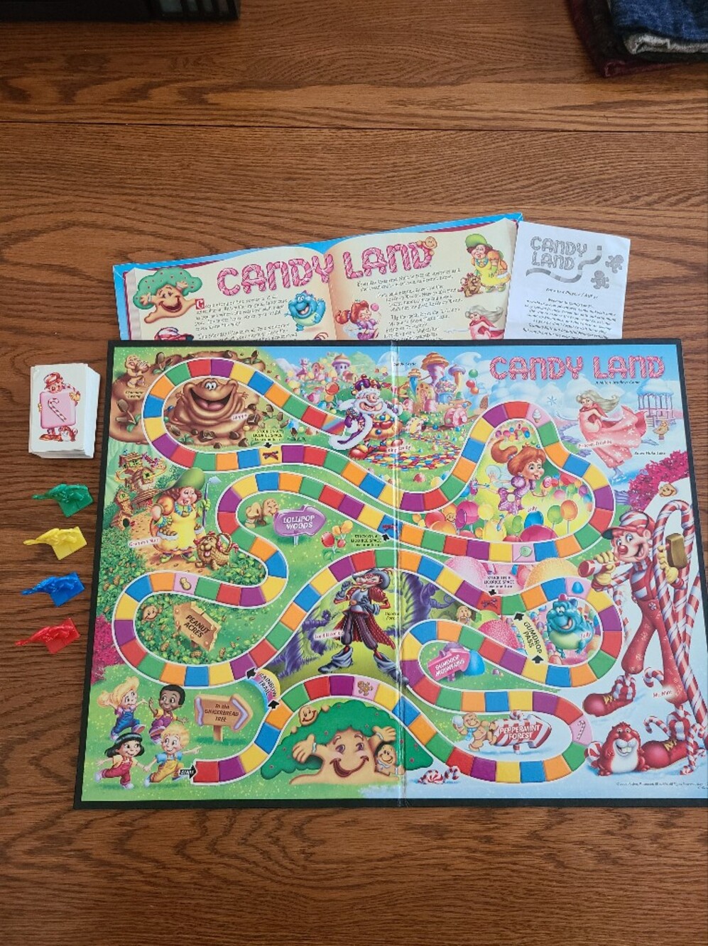 Vintage Candyland Board Game Complete & Playable No Original Box